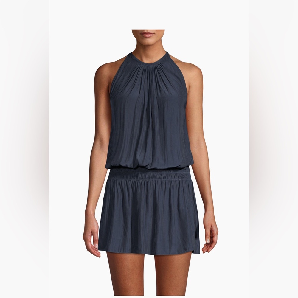 Ramy Brook Navy Paris Blouson Dress